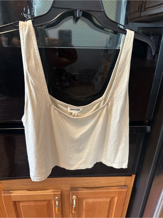 Nordstrom Tops - NWT Open Edit (Nordstrom) Women's Cream Scoop Neck Crop Top